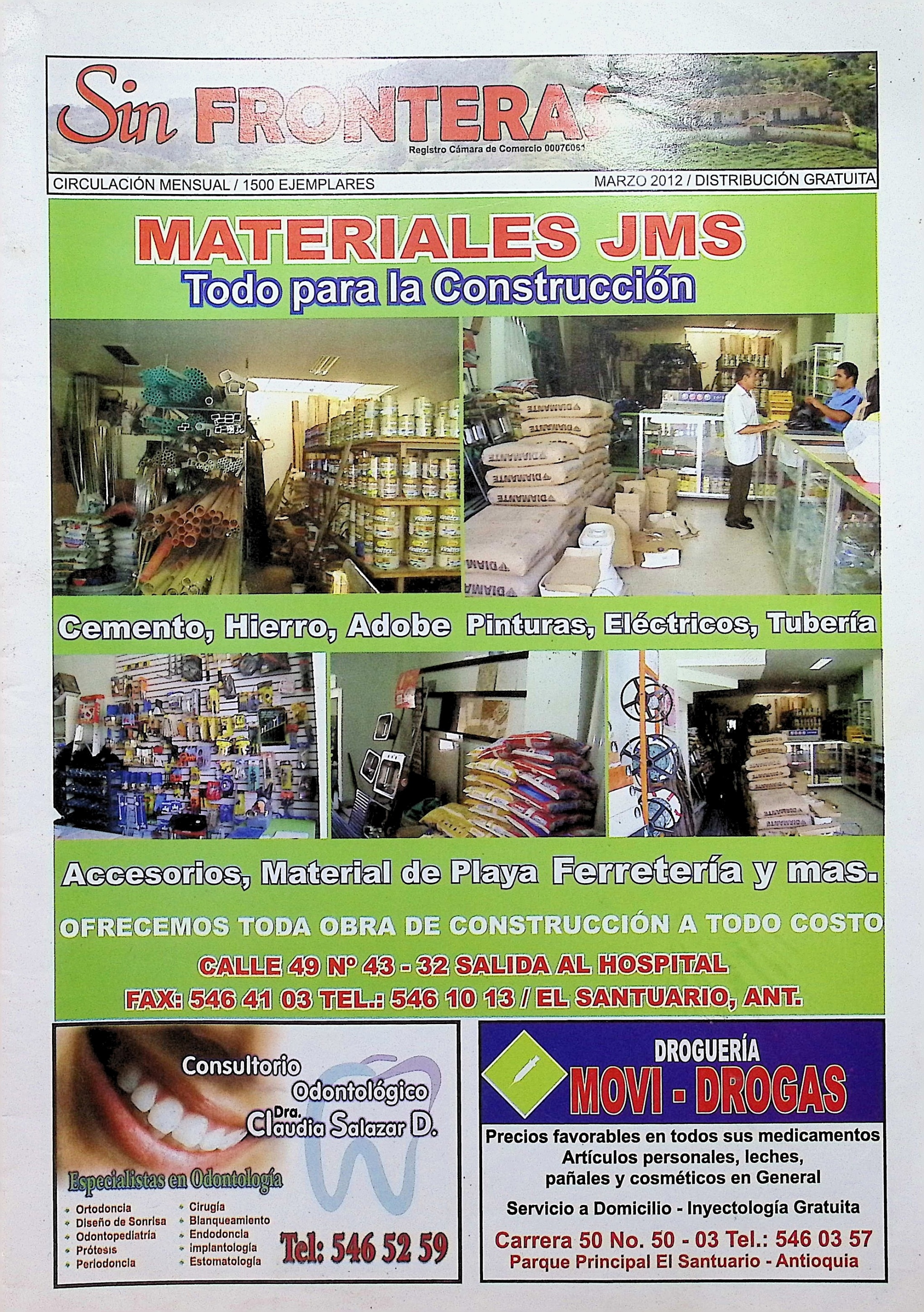 Sin Fronteras, Marzo 2012