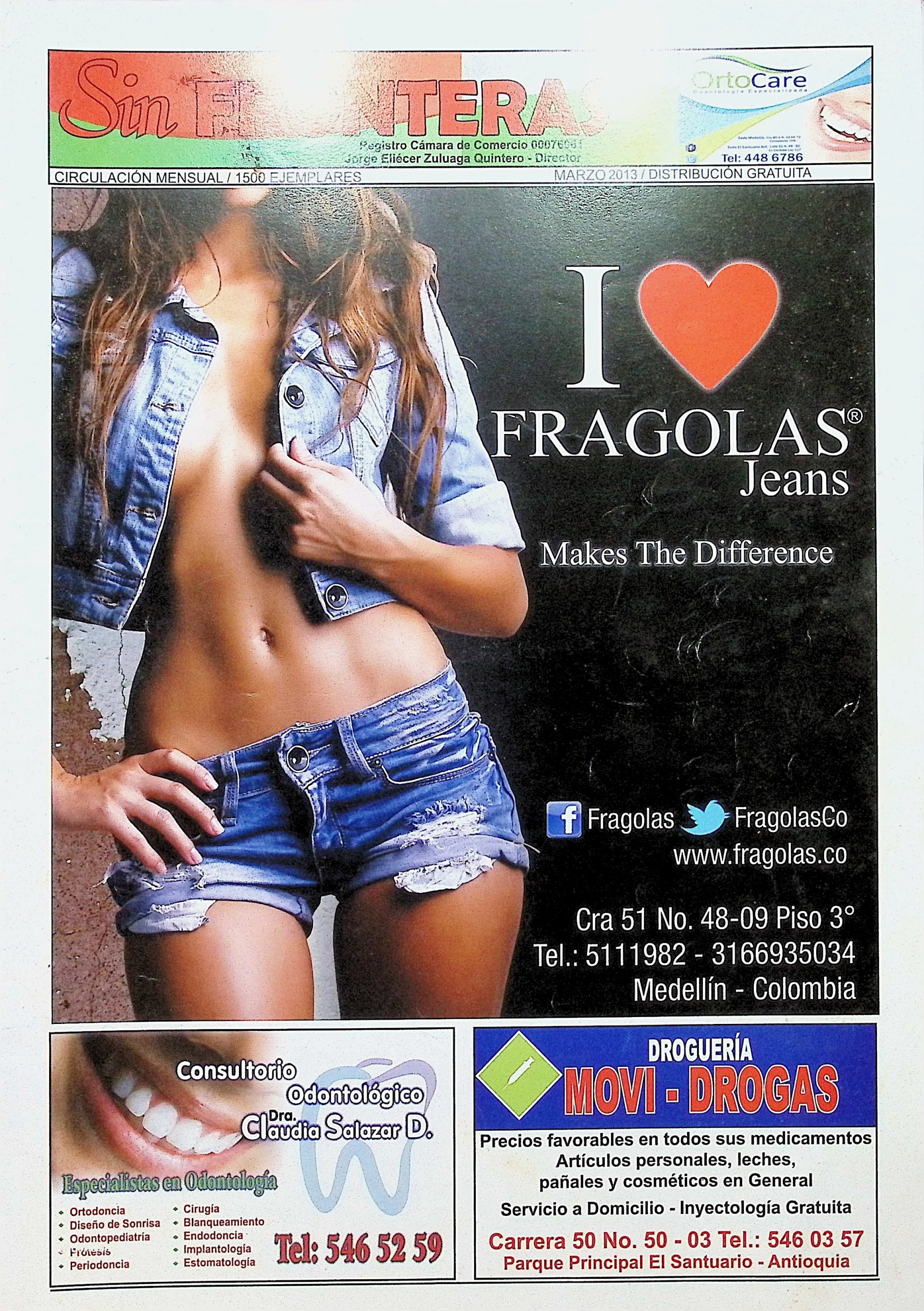 Sin Fronteras, Marzo 2013