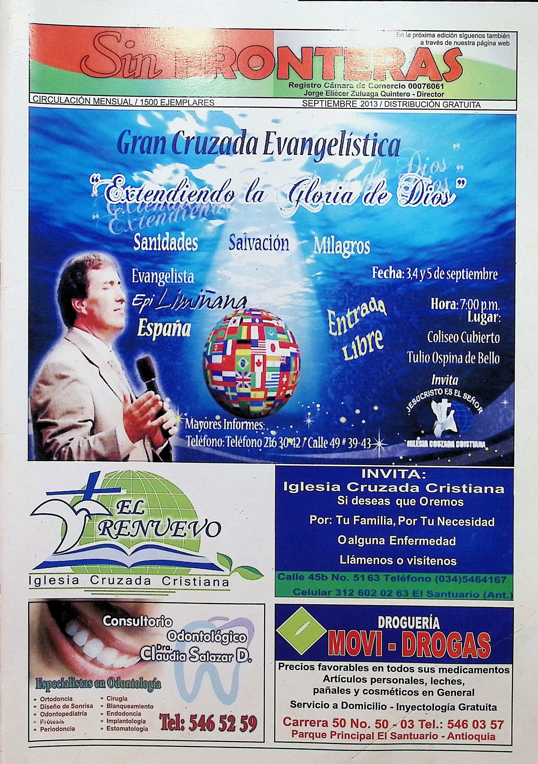 Sin Fronteras, Septiembre 2013