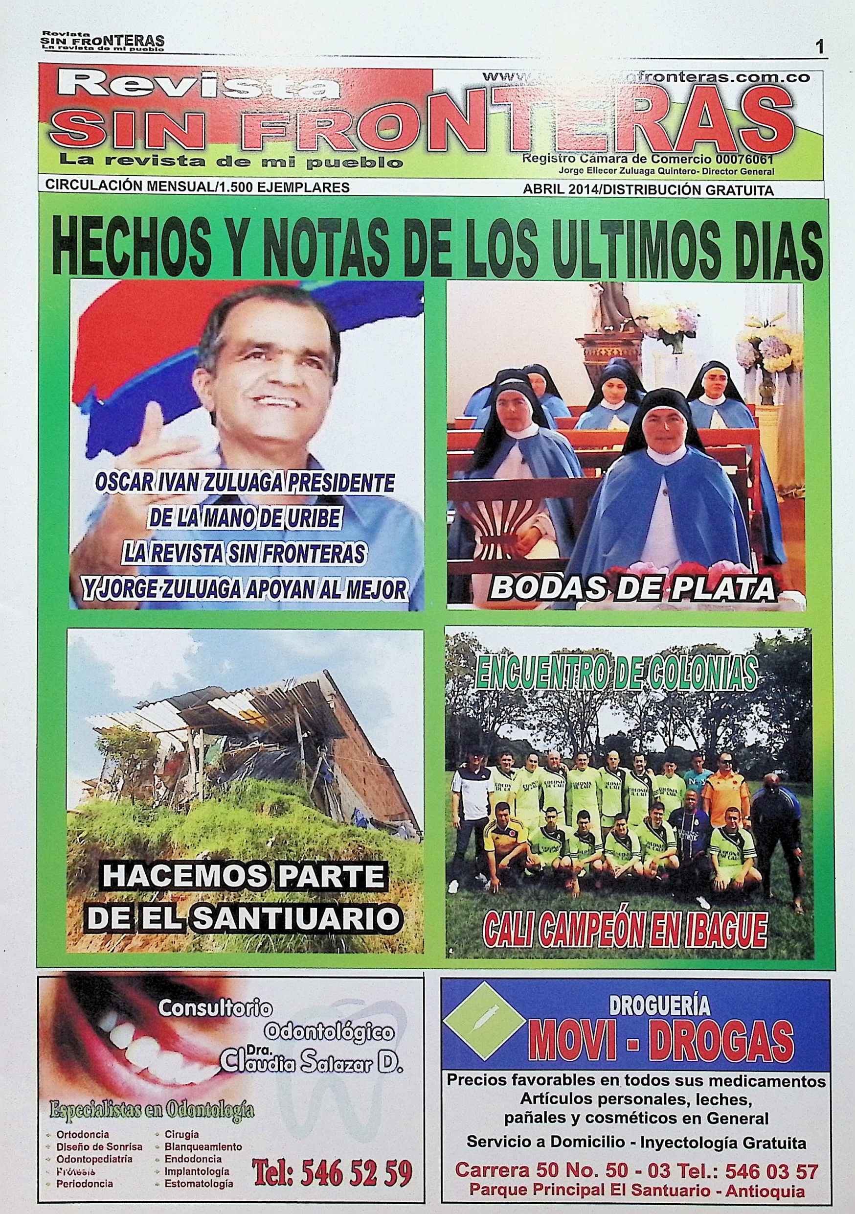 Sin Fronteras, Abril 2014
