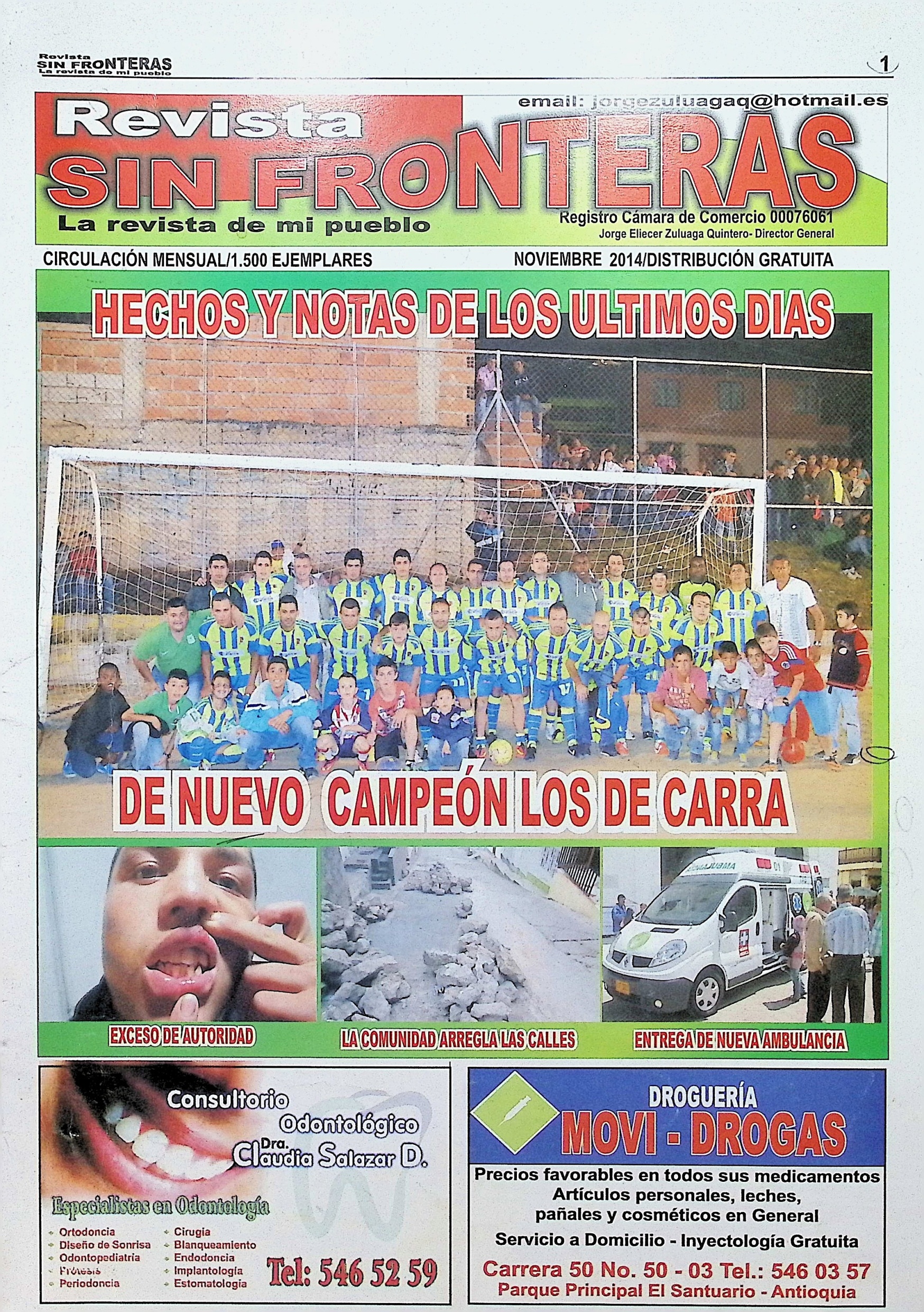 Sin Fronteras, Noviembre 2014