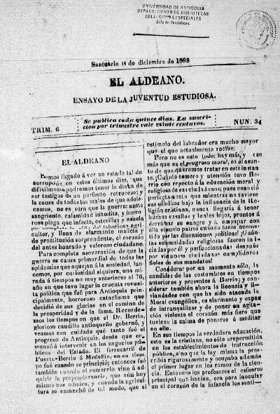 El Aldeano 34 - 1883 Diciembre 1